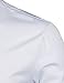 ZEROYAA Mens Hipster Solid Slim Fit Long Sleeve Mandarin Collar Dress Shirts ZLCL08 White Large