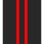 Black With Red Stripes