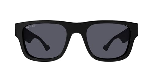 Gucci GG1427S Men's Sunglasses Black/Grey 53/21/145, Black/Grey, 53/21/145, Black / Grey, 53/21/145