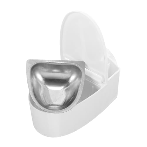 CONGARTENO Posacenere da Parete a Forma di Wc Coperchio, Contenitore per Mozziconi Antivento senza Perforazione, Posacenere per Bagno e Ufficio, Accessorio per Forniture Fumatori