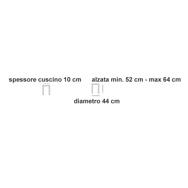 Sedia Sgabello con Ruote Girevoli Regolabile in Altezza (52-64cm) Sgabello da Lavoro per Professionisti: Studio Medico, Architetto, Tatuatore, Estetista (Ruote Parquet, Rosso Ecopelle)