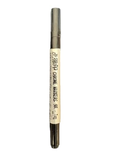 虎徹印 マーカーペン クロームマーカー メッキペン メタリックペン クラフト ホビー アート DIY (銀, 1.0ｍｍ)（Amazon）