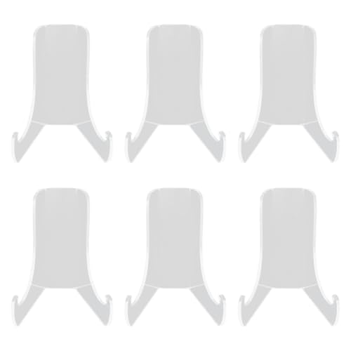 XLWLLNJ 6x Suportes de Pratos Acrílicos Cavalete Acrílico Suporte para Fotos Molduras Pratos Imagem
