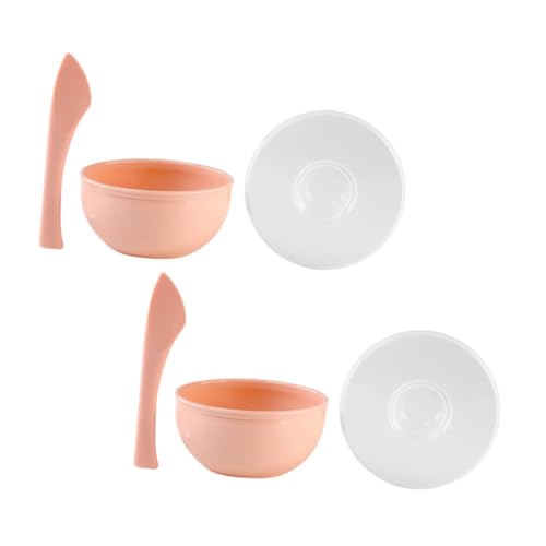VICASKY Diy Mask Bowl Kit 2 Sets Silicone Facial Mask Mixing Bowl Anti-drop Stirring Bowl for Easy Applicati