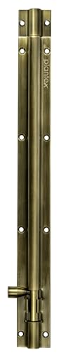 Image of Plantex Stainless Steel 12 inch Tower Bolt /Tower Bolt for Home,Offices Doors and Windows /Tower Bolt for Main Door /Door Latch /Kundi /Chitakini /Door Latch for Windows - Pack of 1 (Brass Antique)
