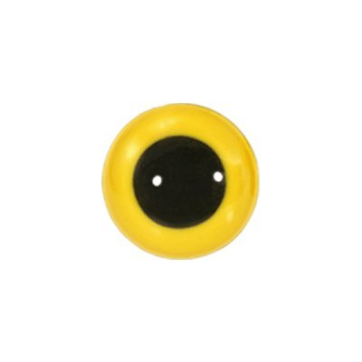CalCastle CraftCalCastle Craft Animal Eyes with Black Centers & Metal Washers 12mm Yellow 12pcs/pkg