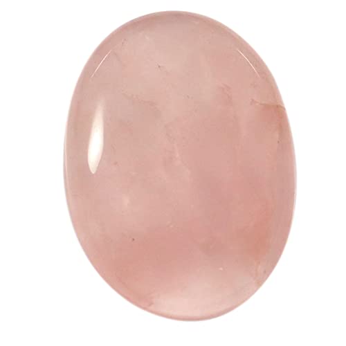 Cabochon en quartz rose naturel véritable de 28,3 carats pour collection de minéraux