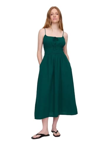 GAP Women's Tie-Front Woven Maxi Dress