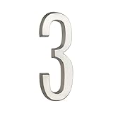 HASWARE 4 Inch Self Adhesive House Number, Modern and Easy to Install without Tools, Ideal for Outside Street Mailbox Office Hotel Room Apartments Home