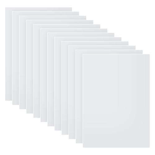 Mylar-Schablonenblätter, 12 Stück Mylar Folie Schablonen, Blanko Schablonenmaterial für DIY Handwerk Vorlage(30,5 x 21,8 cm)