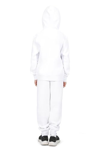 Image of EVERYDAY KIDS Girls' Cotton Fleece Sweatpants; Girls' Activewear Jogger Pants - Soft and Breathable Cotton /Poly Blend