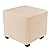 DUJUIKE Ottoman Covers Slipcover Velvet Square Ottoman Covers Protector for Footrest Foot Stool Stretch Bella Velvet with Elastic Bottom (Length & Width:13-18", Height:15-18", Camel)