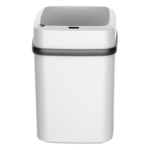 自動タッチレスゴミ箱 ? キッチン用センサーゴミ箱 | 13L 大型電気ゴミ箱 | スマートセンサー作動ゴミ箱 | 寝室、浴室、家庭での使用に最適 | 簡単で衛生的な廃棄物処理のためのモダンなタッチレス設計