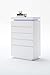 Möbel-Store24 Komoda szafa biała wysoki połysk MDF szuflady obsadzenie uchwyty lakierowane 73 cm Oceana M48987WW8