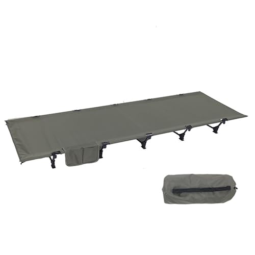 RATSTONE Cama Camping Plegable, Cama Plegable Ultraligera de Aluminio, 192 × 65 × 16 CM, Capacidad de Carga de hasta 150 kg, Apta para Viajes al Aire Libre,Compacta, Portátil, Fácil de Construir