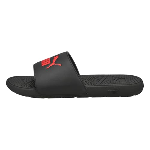 PUMA Men's Cool Cat 2.0 BX Slide Sandal Black/Red 9 Medium US
