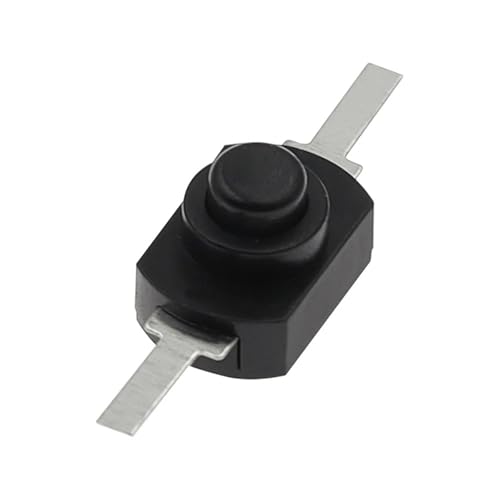 Interrupteur 1288BM 16340 bouton-poussoir pour lampe torche 1208YD noir et blanc
