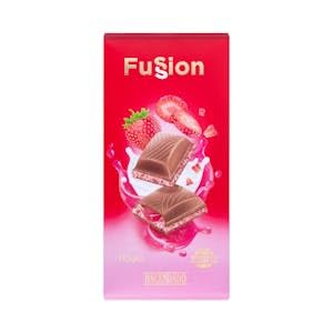 Chocolate con leche Fussion Hacendado relleno crema de fresa Tableta 110 g Pack 2