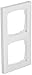 Price comparison product image GIRA 021229 Cover Frame, 2 Gang Gira E2 pure white