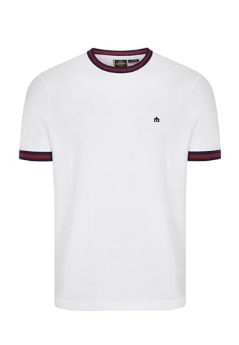 Merc Redbridge Camiseta, Blanco, XS para Hombre