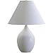 House Of Troy GS400-IR Scatchard - 28" One Light Stoneware Table Lamp, Iron Red Finish with Cream Linen Hardback Shade