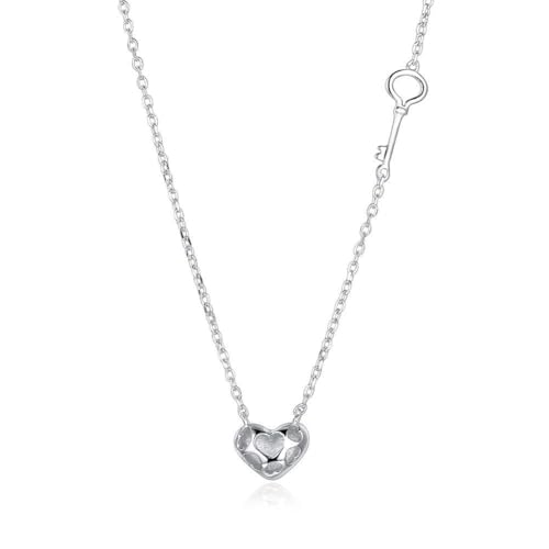 Collier clé en cœur WZGWDC, le bijou d'amour romantique idéal pour célébrer une femme
