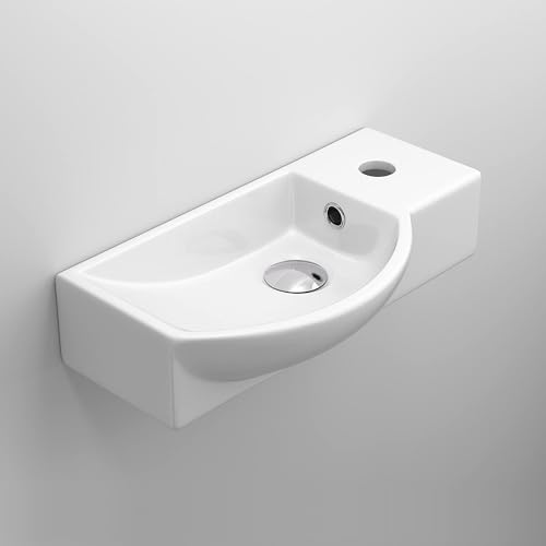 Lavabo moderne en céramique iBathUK CA1007 à suspendre
