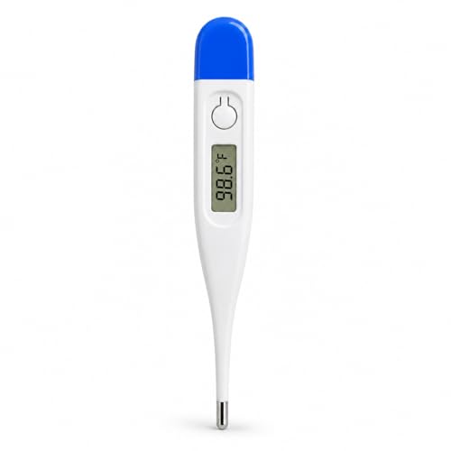 Image of BALSON Digital Thermometer for Adults & Kids - Fast & Accurate Oral Thermometer with Easy-to-Read LCD Display, Fever Alarm, Waterproof Tip & Auto Shut-Off