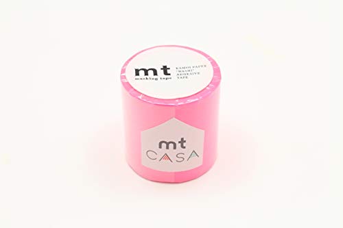 mt Masking Tape Cinta Adhesiva para Decorar Cualquier Superficie. de Interior, Rosa Fluorescente, Talla pequeña