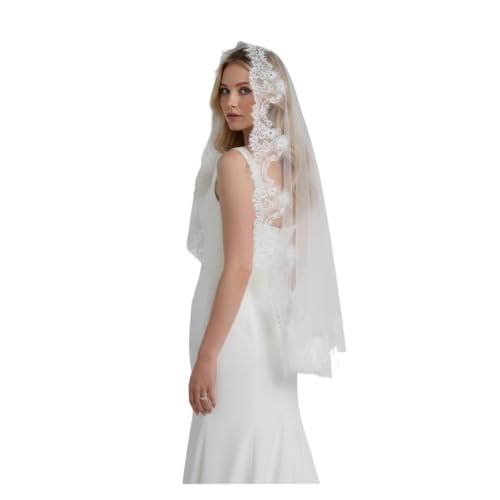 Velo de novia de tul suave ideal para bodas de jardín y ceremonias de altar