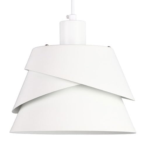 Suspension en métal E27 luminaire plafonnier encastré noir