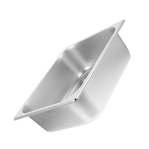 OFFSCH Deep Food Serving Pan Buffet Catering Stainless Steel Buffet Plate Serving Trays Snack Tray