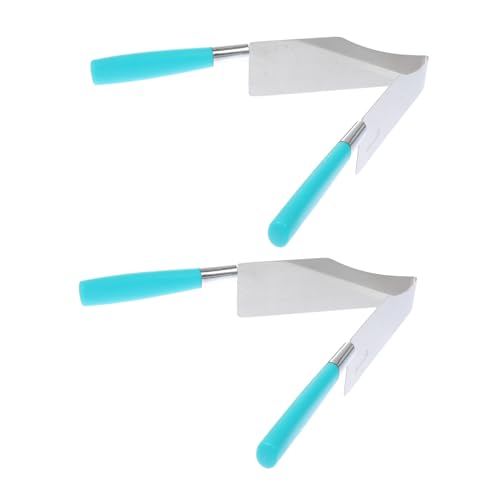 Hemobllo 2Pcs Stainless Steel Cake Cutting Tools with Ergonomic Handle Creative Dessert Tongs for Various for Weddings and Outdoor Events