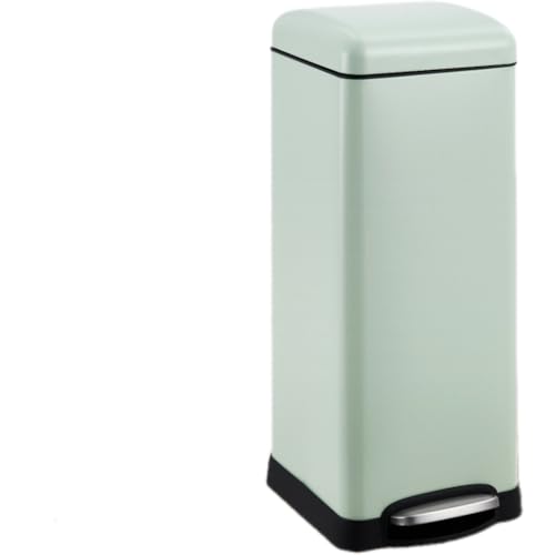 Caneca de basura rectangular de acero inoxidable 30 l