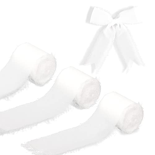 KINBOM 3 Rolls Chiffon Ribbon