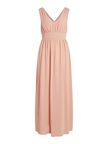 Vila Abendkleid VIMILINA Long Dress/SU - NOOS (as3, Numeric, Numeric_40, Regular, Regular, Misty Rose)