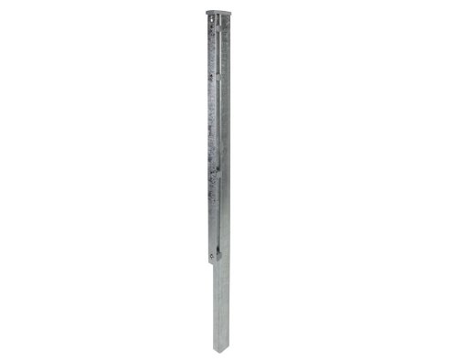 Alberts 974688 - Postes de valla con hierro plano para esteras de rejilla, galvanizado, antracita con revestimiento de plástico, longitud 2400 mm, grosor de los postes 60 x 40 mm