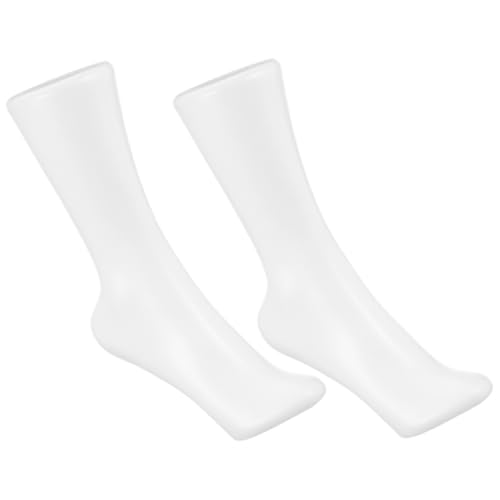OUNONA 2pcs Model Leg Fake Foot Sock Display Foot Mannequin for Women Mannequin Foot Display Foot Mannequin Display Dress Mannequin for Sock Women Mannequin Foot Plastic White