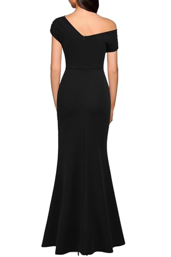 Image of WOOSEA Women's Elegant Sleeveless Off Shoulder Sexy Split Bodycon Long Formal Party Evening Dress