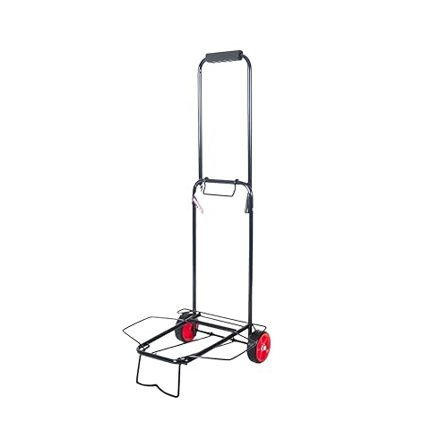 Carro Playa Plegable Ligero con Ruedas, Carrito Playa para Nevera, Silla Playa y Equipaje, Fácil de Transportar y Guardar, Ideal para Playa, Compras y Viajes (Pequeño)