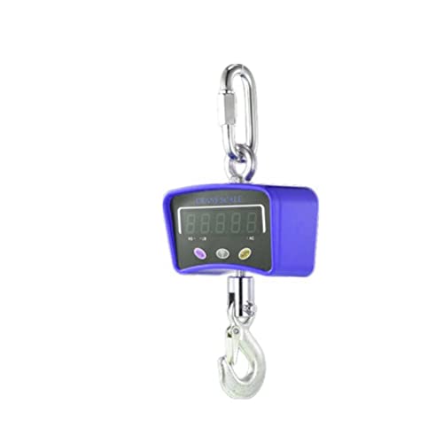 báscula de grúa, Básculas de equipaje for maletas Báscula colgante electrónica Industrial alta resistencia con gancho(Blue,500KG)