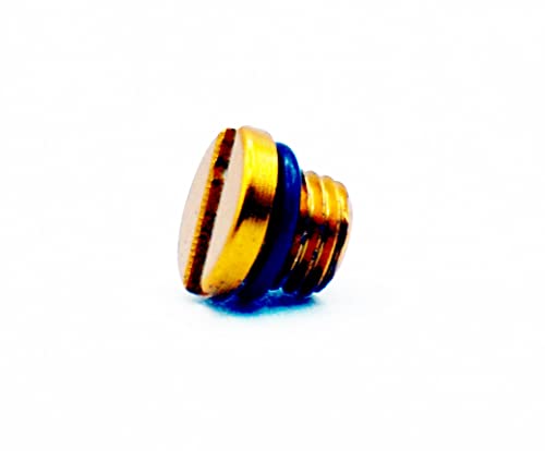 Tornillo de lubricación para Carretes de Pesca Compatible con Shimano y Daiwa (Oro) Cover