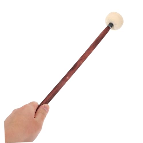 Par de baquetas de percusión de madera con cabeza de fieltro miniatura 4