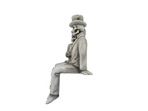 World Of Wonders Cameo Decorative Shelf Sitter Victorian Gothic Home Office Decor Skeleton Figurine Statues Till Death Vintage Wedding Decor - 6.5" #TOP4