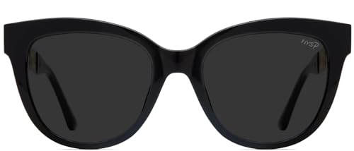 NYS Collection Women Premium Polarized Vintage Cat Eye Sunglasses - Chic Retro Trendy 100% UV Protection