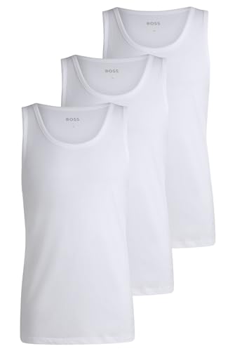 BOSS Herren 3p Co Tank Top, New - White100, L EU – Ansicht 6