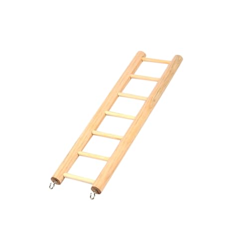 Parliky Parrot Toy Mini Wood Ladder Pet Climbing Toy Bird Ladder Hamster Plaything Squirrel Organizer
