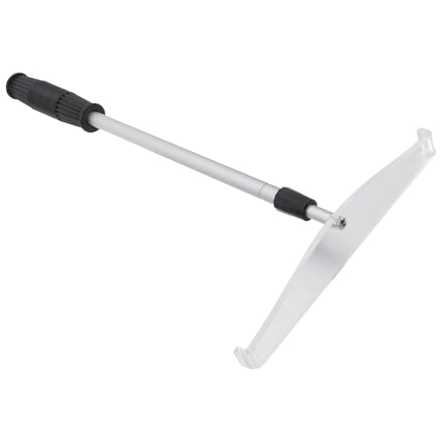 Rastrillo de póker Luxshiny portátil con cabezal de acrílico y mango de metal duradero