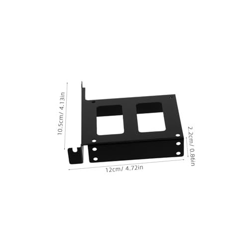 GALPADA Ssd Mounting Bracket to Hard Drive Bracket Mounting Kit for Computer Accessories Black Full-height Design - Image 2