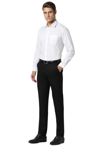 Image of Peter England Men's Cotton Slim Fit Ditsy Printed Full Sleeve Shirt